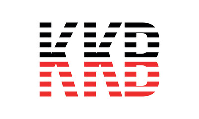 KKB three initial letter iconic line negative space minimal logo design vector template. monogram, abstract, wordmark, business, typography, minimalist, brand, company, flat, modern, unique, simple