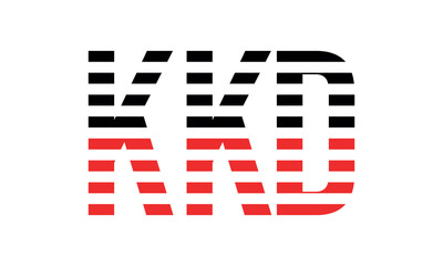 KKD three initial letter iconic line negative space minimal logo design vector template. monogram, abstract, wordmark, business, typography, minimalist, brand, company, flat, modern, unique, simple