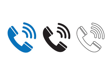 
Phone call icon. Telephone icon symbol. vector illustration