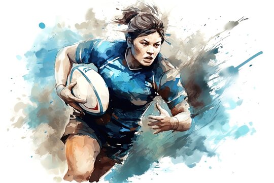 Woman rugby player