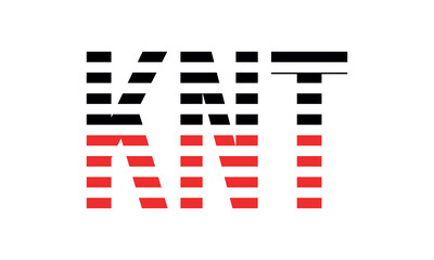 KNT three initial letter iconic line negative space minimal logo design vector template. monogram, abstract, wordmark, business, typography, minimalist, brand, company, flat, modern, unique, simple