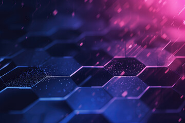 Digital hexagon abstract background