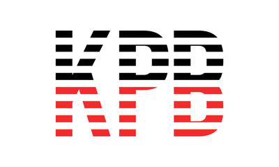 KPB three initial letter iconic line negative space minimal logo design vector template. monogram, abstract, wordmark, business, typography, minimalist, brand, company, flat, modern, unique, simple