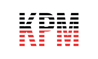 KPM three initial letter iconic line negative space minimal logo design vector template. monogram, abstract, wordmark, business, typography, minimalist, brand, company, flat, modern, unique, simple