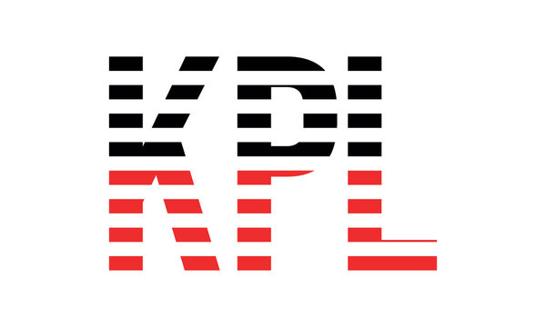 KPL three initial letter iconic line negative space minimal logo design vector template. monogram, abstract, wordmark, business, typography, minimalist, brand, company, flat, modern, unique, simple