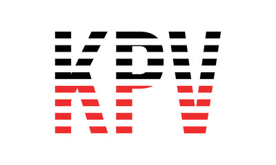 KPV three initial letter iconic line negative space minimal logo design vector template. monogram, abstract, wordmark, business, typography, minimalist, brand, company, flat, modern, unique, simple