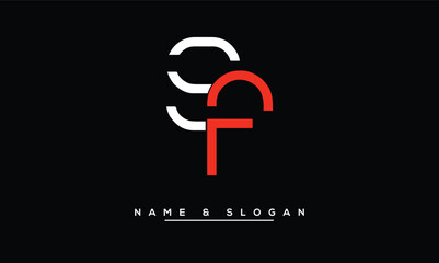 FS,  SF,  F,  S  Abstract  Letters  Logo  Monogram