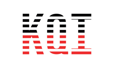 KQI three initial letter iconic line negative space minimal logo design vector template. monogram, abstract, wordmark, business, typography, minimalist, brand, company, flat, modern, unique, simple