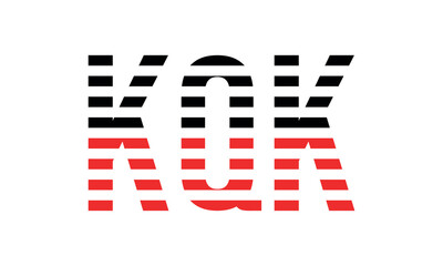 KQK three initial letter iconic line negative space minimal logo design vector template. monogram, abstract, wordmark, business, typography, minimalist, brand, company, flat, modern, unique, simple