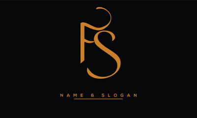 FS,  SF,  F,  S  Abstract  Letters  Logo  Monogram