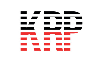 KRP three initial letter iconic line negative space minimal logo design vector template. monogram, abstract, wordmark, business, typography, minimalist, brand, company, flat, modern, unique, simple