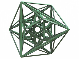 Wireframe Shape Geometric 24-Cell 3D print model