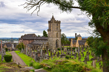 Stirling church and graveyard cemetery