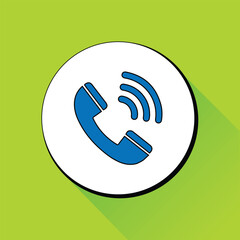 
Phone call icon. Telephone icon symbol. vector illustration