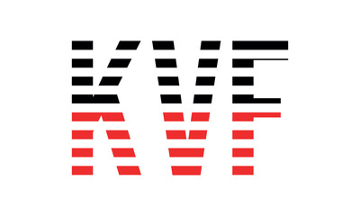 KVF three initial letter iconic line negative space minimal logo design vector template. monogram, abstract, wordmark, business, typography, minimalist, brand, company, flat, modern, unique, simple