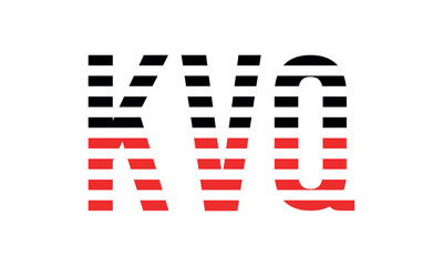 KVQ three initial letter iconic line negative space minimal logo design vector template. monogram, abstract, wordmark, business, typography, minimalist, brand, company, flat, modern, unique, simple
