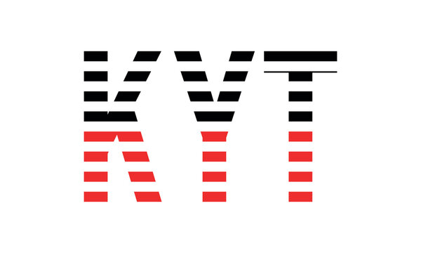 KYT three initial letter iconic line negative space minimal logo design vector template. monogram, abstract, wordmark, business, typography, minimalist, brand, company, flat, modern, unique, simple