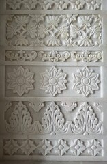 Sculptured walls of Jain temple, Bhedaghat (Jabalpur, Madhya Pradesh)