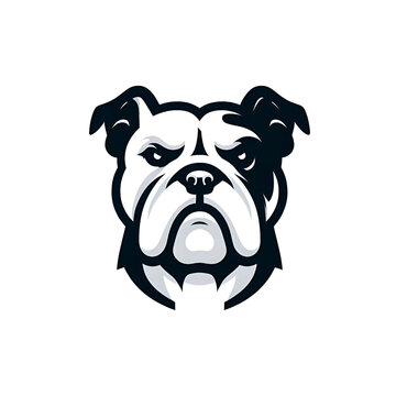 Bulldog mascot logo gaming