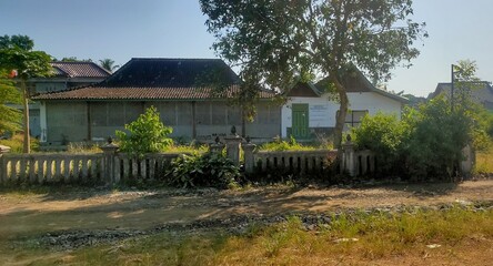 abandon javanese old house in the village