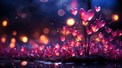 Ethereal Valentine's Day Romance Wallpaper