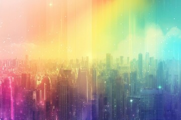 Abstract rainbow color background 
