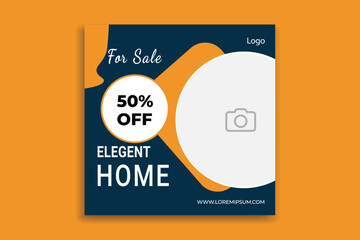 Real estate Social media post, Social media banner design