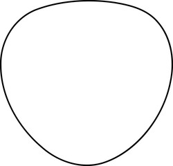 Irregular outline illustration. Irregular shape design element