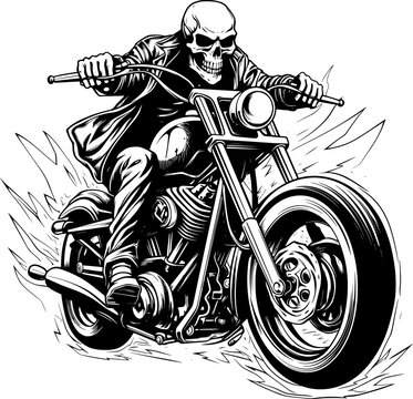 Skeleton Biker Svg, Skeleton Svg, Biker Svg, Biker Clipart, Motorcycle Svg, Skull Svg, Biker Skull Svg, Funny Skeleton Svg, Skeleton Bike Svg