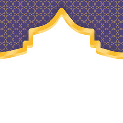 Islamic gold border frame