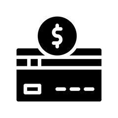 credit card glyph icon