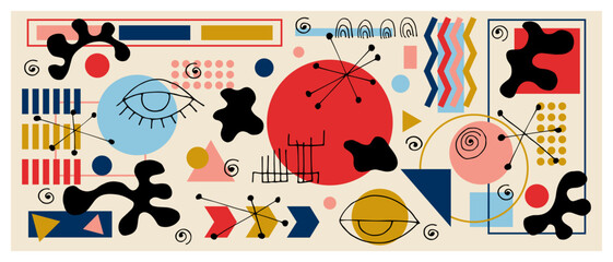 abstract background with geometric shapes. vector illustration