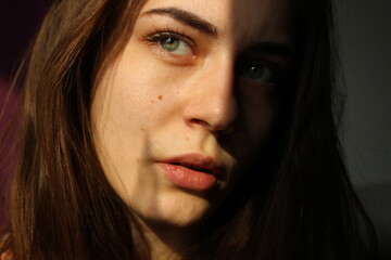 green-eyed girl