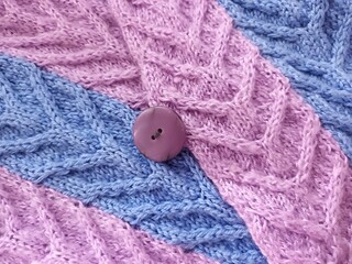 close up of knitted fabric
