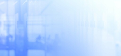 Cg collage modern translucent building structures in blue tones. Background 8