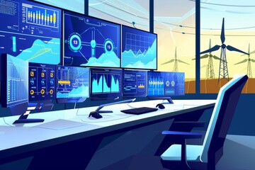 Energy Management: Control Room Monitoring Renewable Power Grids