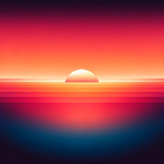 Fototapeta na wymiar A warm sunset-themed gradient background, blending shades of orange, pink, and purple to create a serene and inviting atmosphere. Abstract Gradient Background.