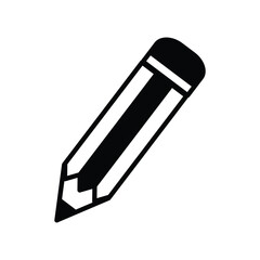pencil icon vector stock illustration 