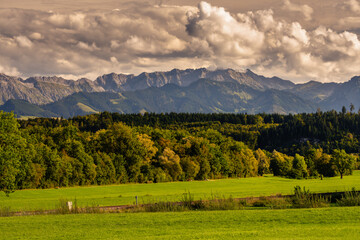 Obraz premium Storm clouds in the alps of Bavaria