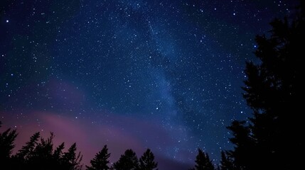 Obraz na płótnie Canvas Beautiful Starry Night Sky 
