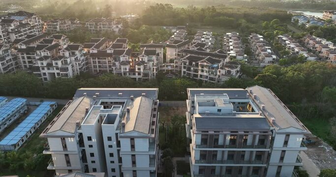 Modern resort houses in Hainan province,China
