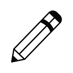 pencil icon vector stock illustration 