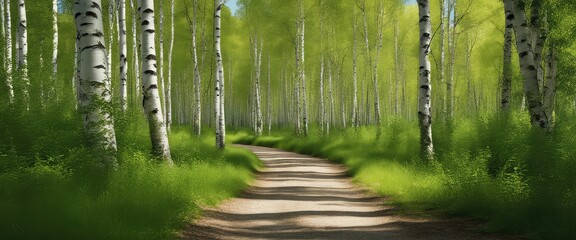 Birch forest, pathway, photography backdrop, wedding backdrop, maternity backdrop