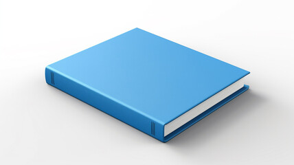 blue hardcover book front cover isolated on white background