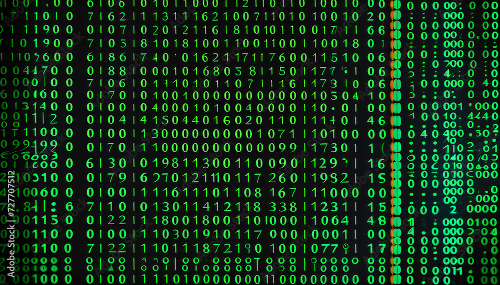 Wall mural binary code. programming. digital. technology. data. computing. coding. information. computer scienc