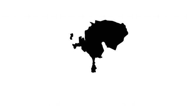 animated video of the map of Cairo in Egypt