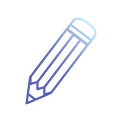 pencil icon vector stock illustration 