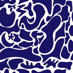 colored free form iseamless pattern vector