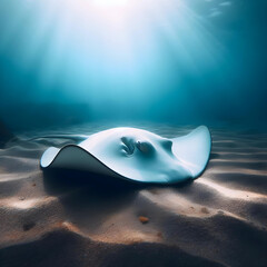 ray in the ocean