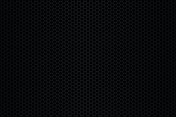 Hexagons on black background